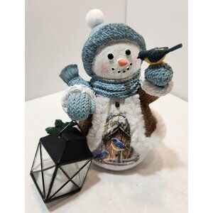 Bradford Exchange Dona Gelsinger Snow Friends Illuminated Welcome to Our Happy..